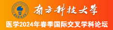 www肏屄、com南方科技大学医学2024年春季国际交叉学科论坛